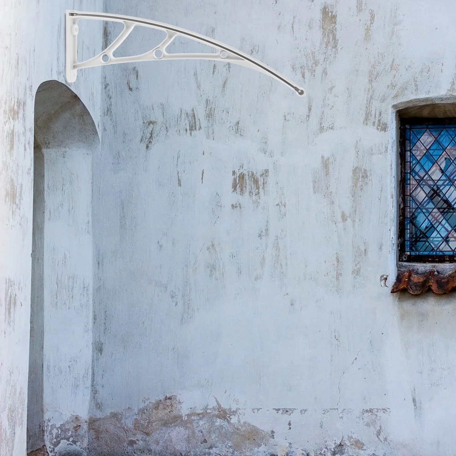 

Awning Reinforced Bracket Weather-Resistant PVC Support for Front Door Window Patio Canopy Awnings Retractable Motorized Manual