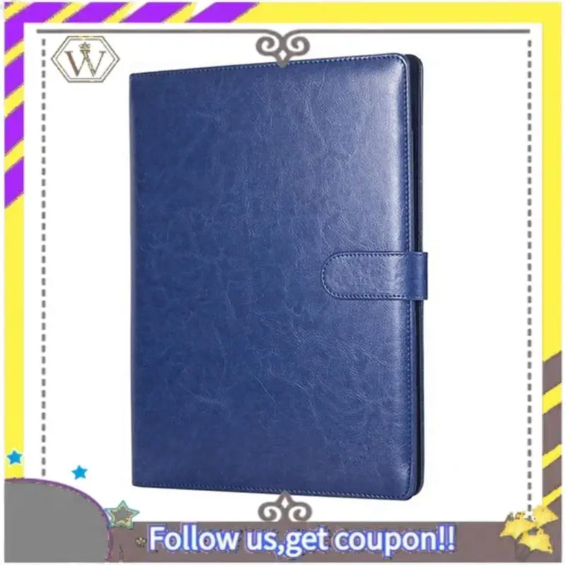 

New A4 Leather Folder Multifunctional Business Contract Folder With Notes Business Stationery Folder