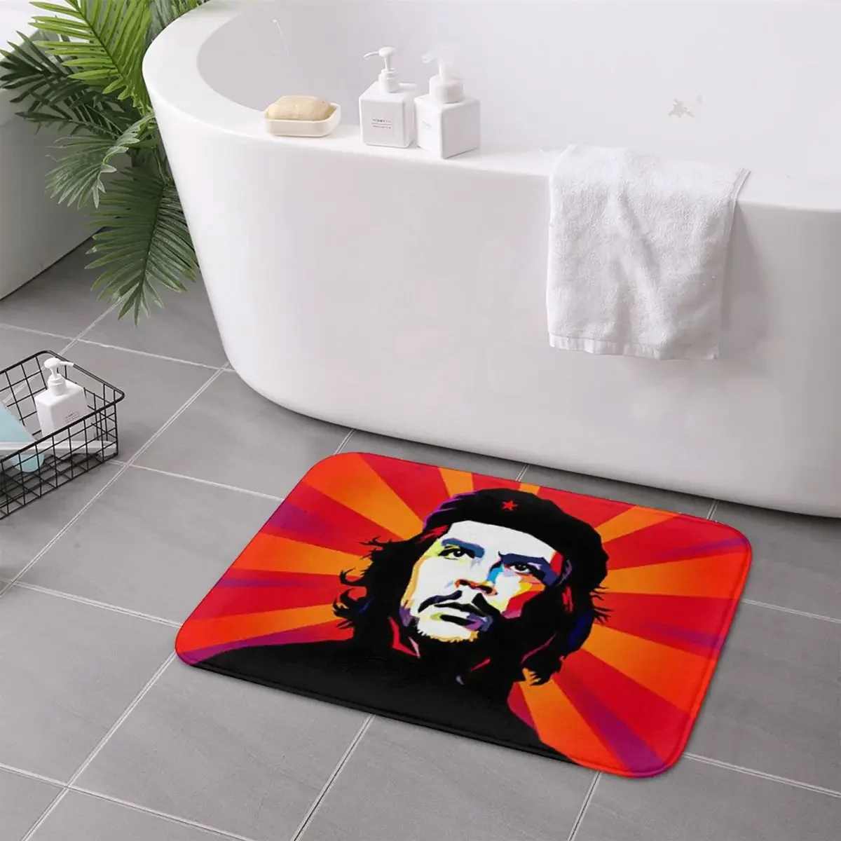 

Коврик-подставка для ног «Кубинский герой Че Гевара: Революция, Куба, Социализм, Свобода» для кухни, прихожей, дома