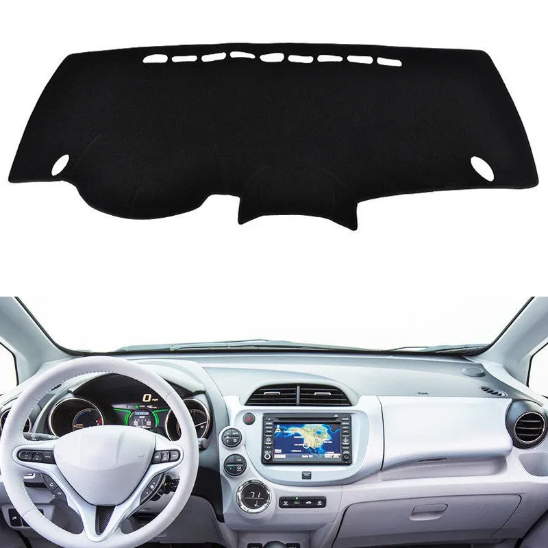 For Honda Fit Jazz 2008-2013 Car Styling Dashboard Cover Mat Pad Dashmat Sun Visor Dash Board Protect Cushion Carpet Accessories view 2