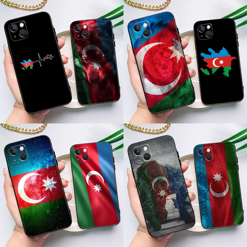 Azerbaijan Flag Phone Case For Samsung Galaxy S25 S24 Ultra S23 FE S20 S21 FE S22 Plus S9 S10 S25 FE Cover