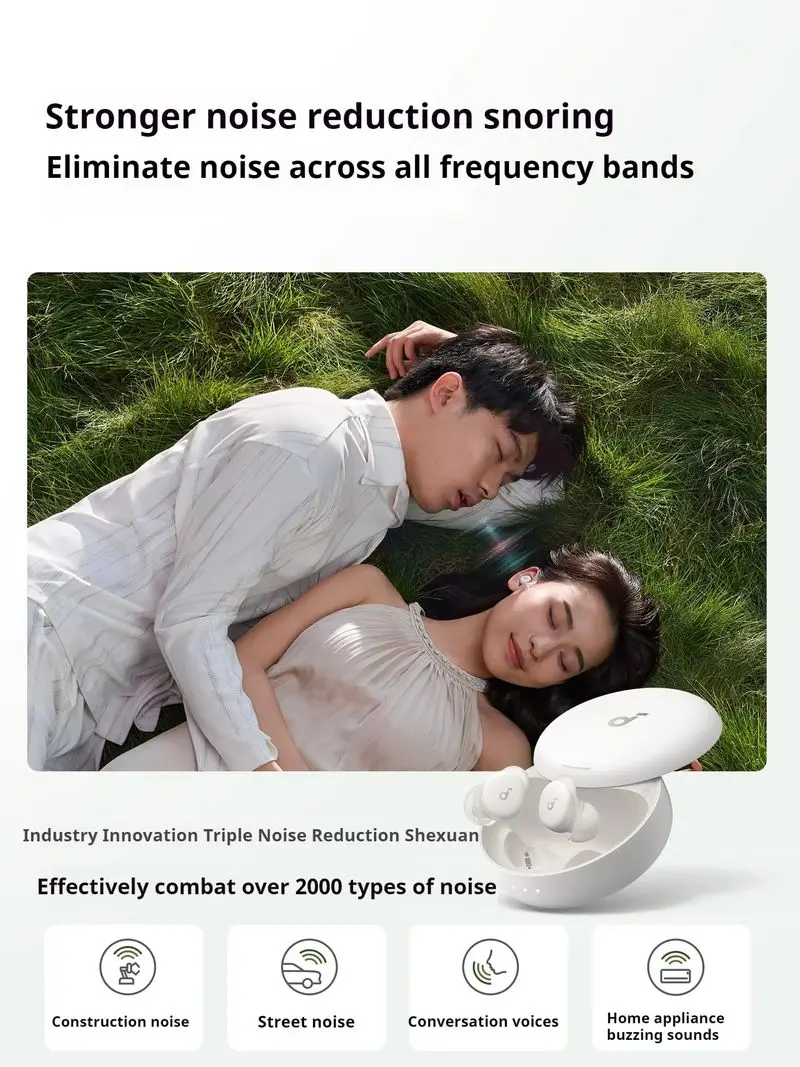مبيعات جديدة Soundcore Sleep A30 D1301 ANC سماعات لاسلكية سماعات أذن عالية التردد للحد من الضوضاء سدادات أذن صغيرة 800 مللي أمبير في الأذن