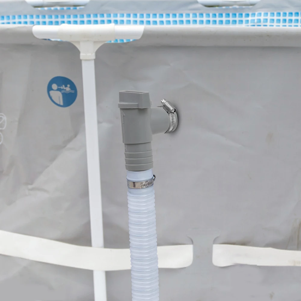 PVC Pool Hose Adapter Durable 32mm Pool On/Off Plunger Valve Leak Proof Sealed Replacement for Outdoor Equipment Parts