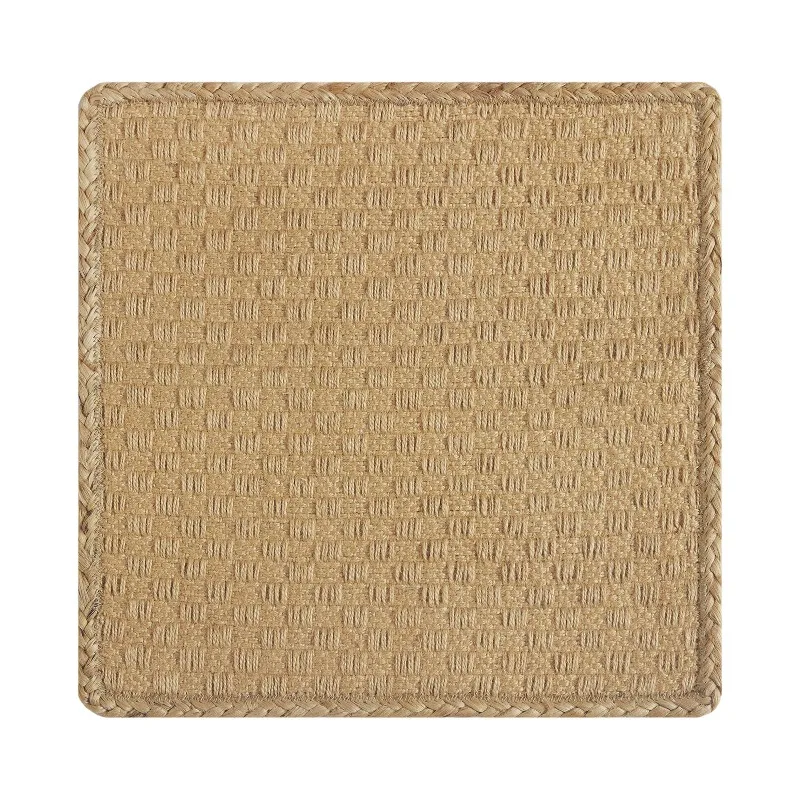 Jute Square Table Placemat, Off-White，Jute