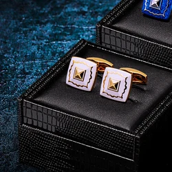 KFLK Fashion Shirt Cufflinks for Mens Brand Cuff links Button High Quality Gold-color Wedding Groom Guests