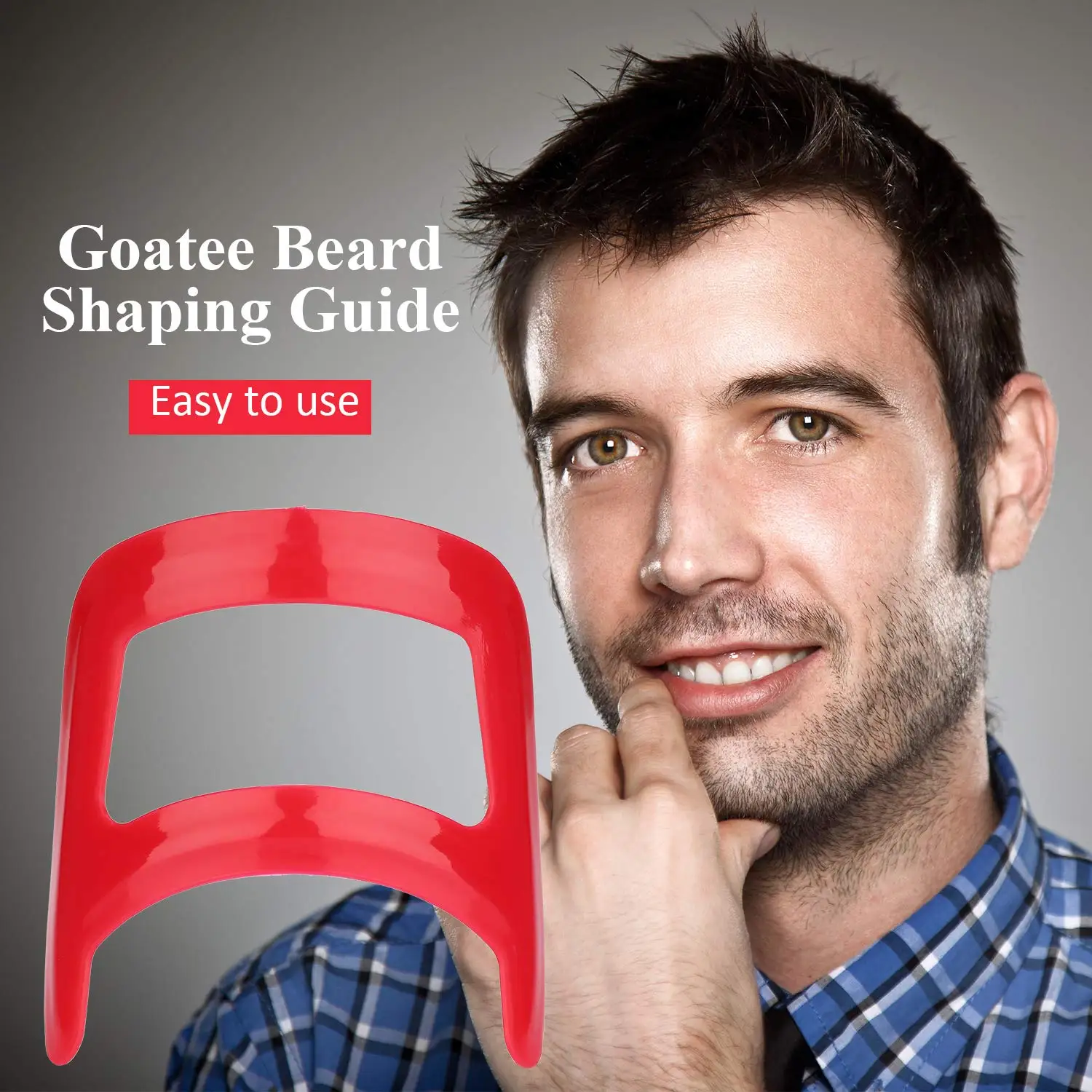 Men Goatee Mold Beard Trimming Ruler Guide Shaping Styling Beard Template Comb Shaping Tool Ruler Barber Tools