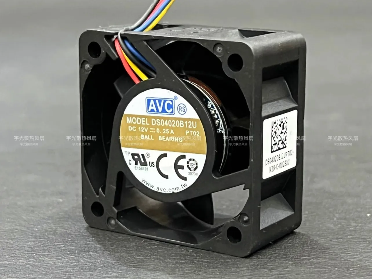 40mm Cooling Fan For AVC DS04020B12U 4020 40MM 4CM 40X40X20 DC 12V 0.25A for Jetson Nano, PWM Speed Adjustment Strong Air Cooler