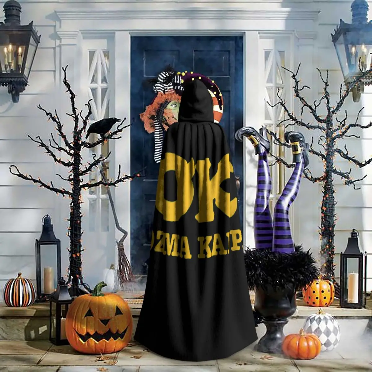Squishy Oozma Kappa OK lange capuchon mantel heks middeleeuws kostuum cosplay Cape Halloween jas volwassen unisex
