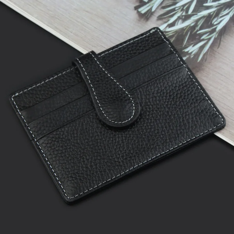 

New Card Wallet Men Short leather card holder Ultra-Thin Wallet credit package driver's license card bag Men's Bag