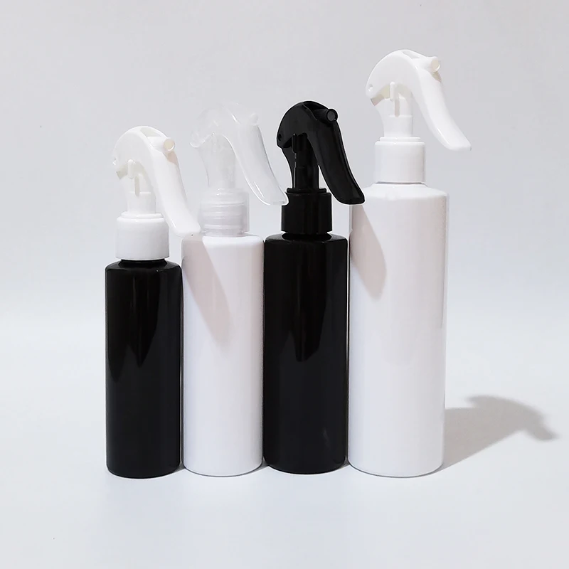 10pcs 100ml 150ml 200ml 250ml White Black Trigger Spray Plastic Bottle Perfume Spray Bottle ,DIY Hair Spray Bottle