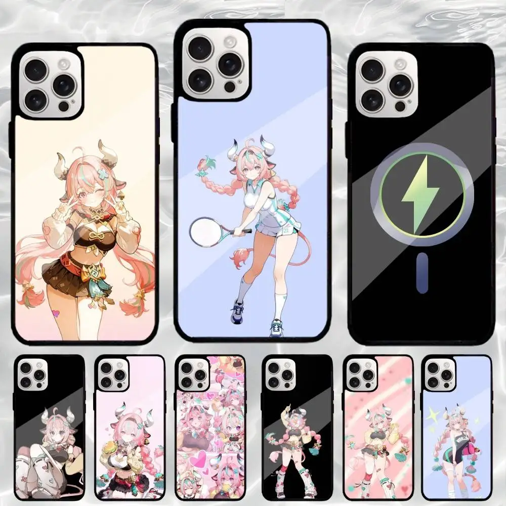 

V-Varesa Genshin Impact Phone Case For iPhone17,16,15,14,13,12,11 Plus,Pro Max Magnetic For Magsafe Wireless Charging