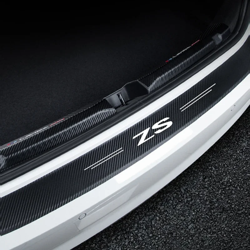 Luminous Strips Car Door Sill Protector Rear Trunk Bumper Threshold Stickers for Morris Garages MG ZS Logo Emblem Accessories