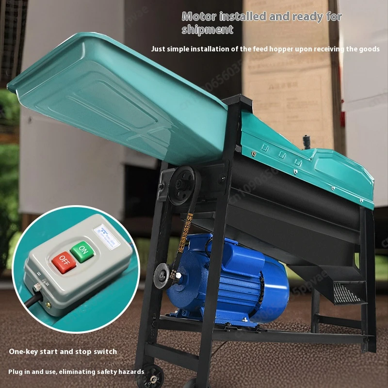 Automatic Corn Thresher Machine Electric Powered Maize Sheller For Home Use With Compact Design Efficient Shelling Performance