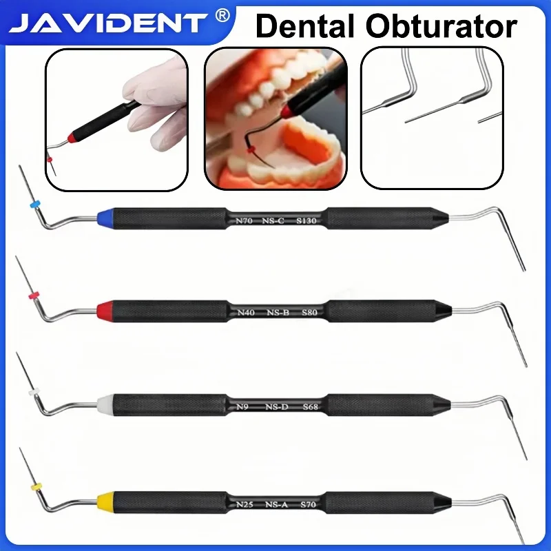 1/4Pcs Dental Endo Buchanan Hand Plugger Root Canal Filler NITI Stainless Steel Tip Fill Endodontic Dentistry Instruments