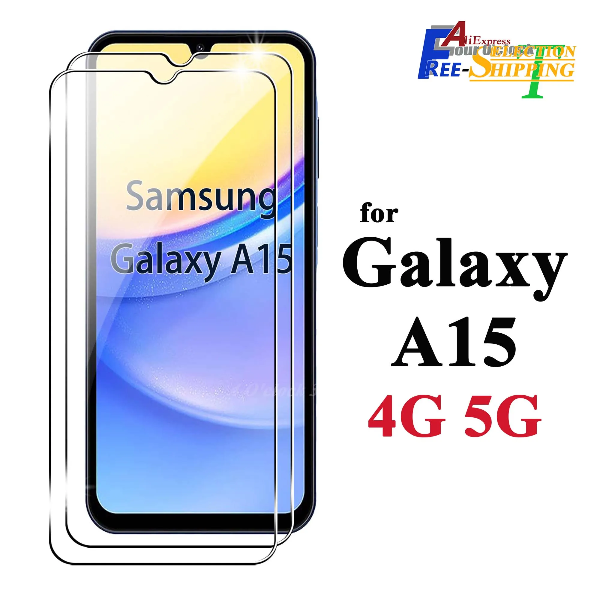 Protecteur d'écran en verre pour Samsung Galaxy A15, cristal Mica 9H, HD clair, transparent, anti-rayures, 4G, 5G, Guatemala