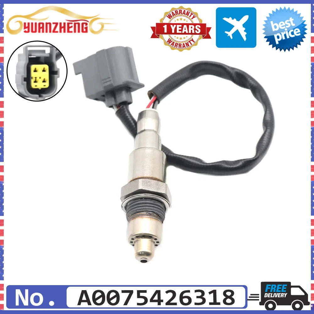 

NEW Air Fuel Ratio Lambda O2 Oxygen Sensor A0075426318 For Mercedes-Benz CLA250 CLA45 B180 B250 AMG A180 A200 A250