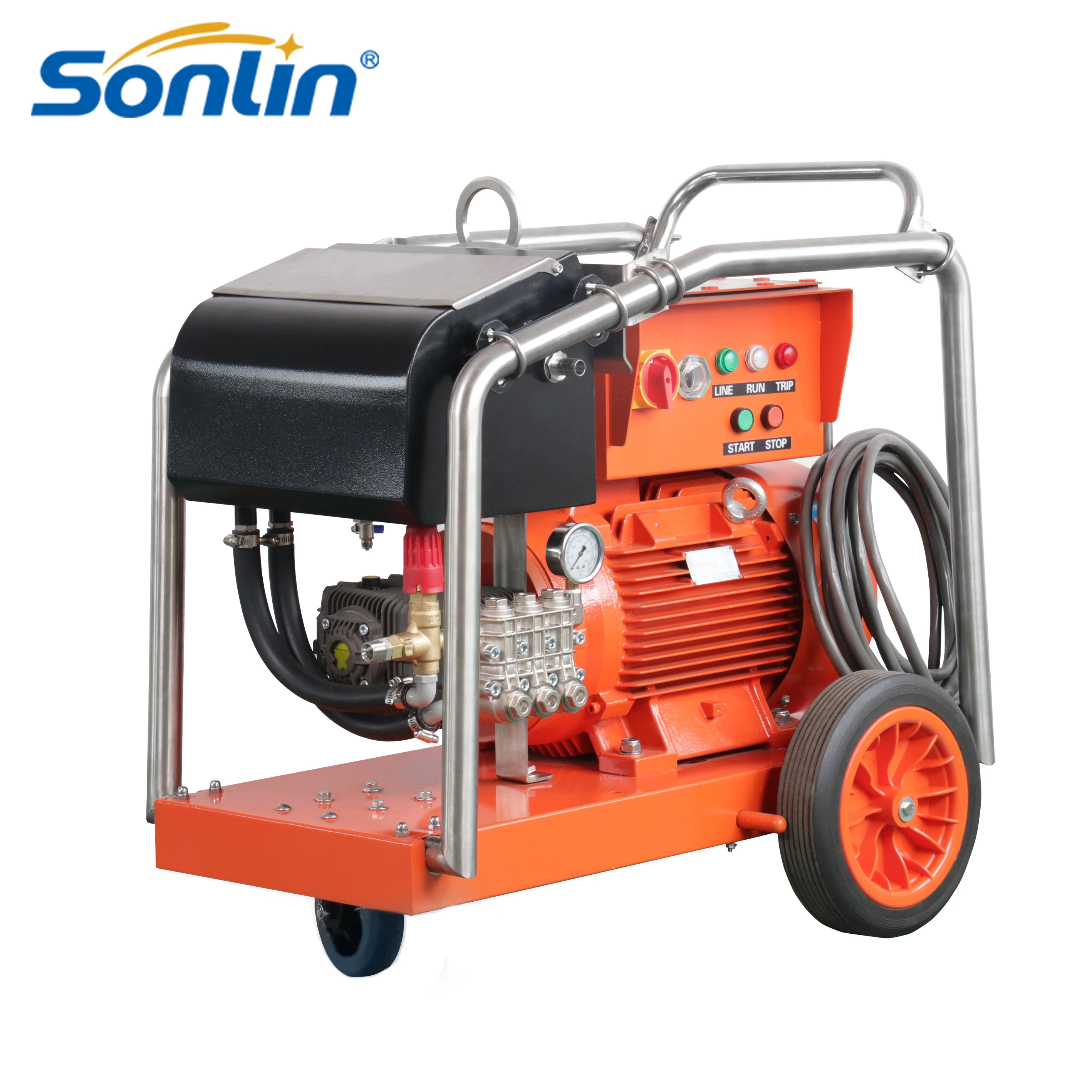 350Bar Multifunction  Rust Remove Industrial Heavy Duty Washer High Pressure Water Jet Cleaning Machine