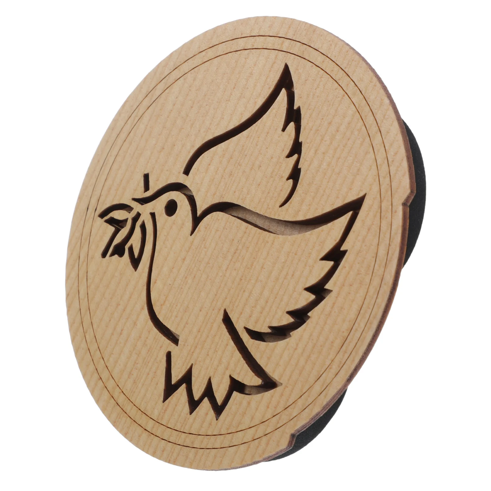 

Wooden Sound Hole Cover For Guitar Maple Feedback Block Soundhole Protector 40 41 Inch Bird Pattern Decoration Easy Install No