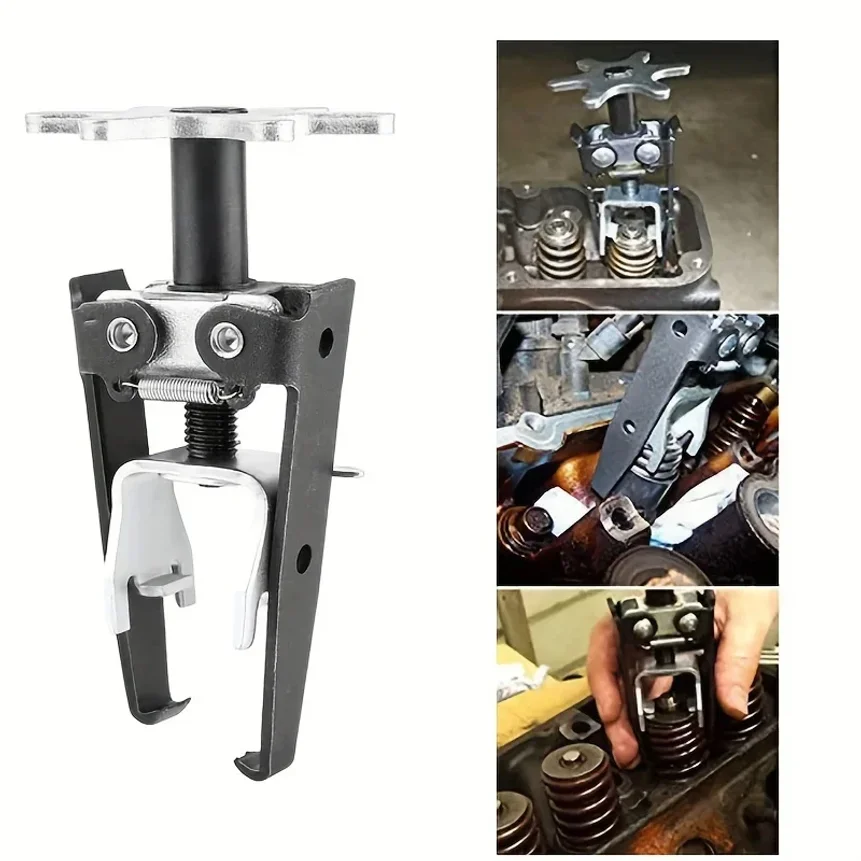 Overhead Valve Spring Compressor, Universal Automotive Engine Removal Repair Install Tool For Removing Valve Springs, Spring Ret