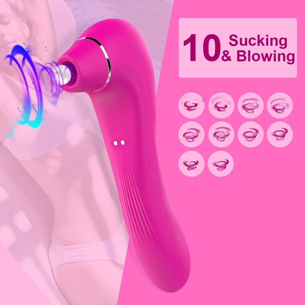 Xbonp-succionador de clítoris y Vagina para mujer, vibrador de punto G, estimulador de vacío de clítoris femenino, pezón, Juguetes sexuales para