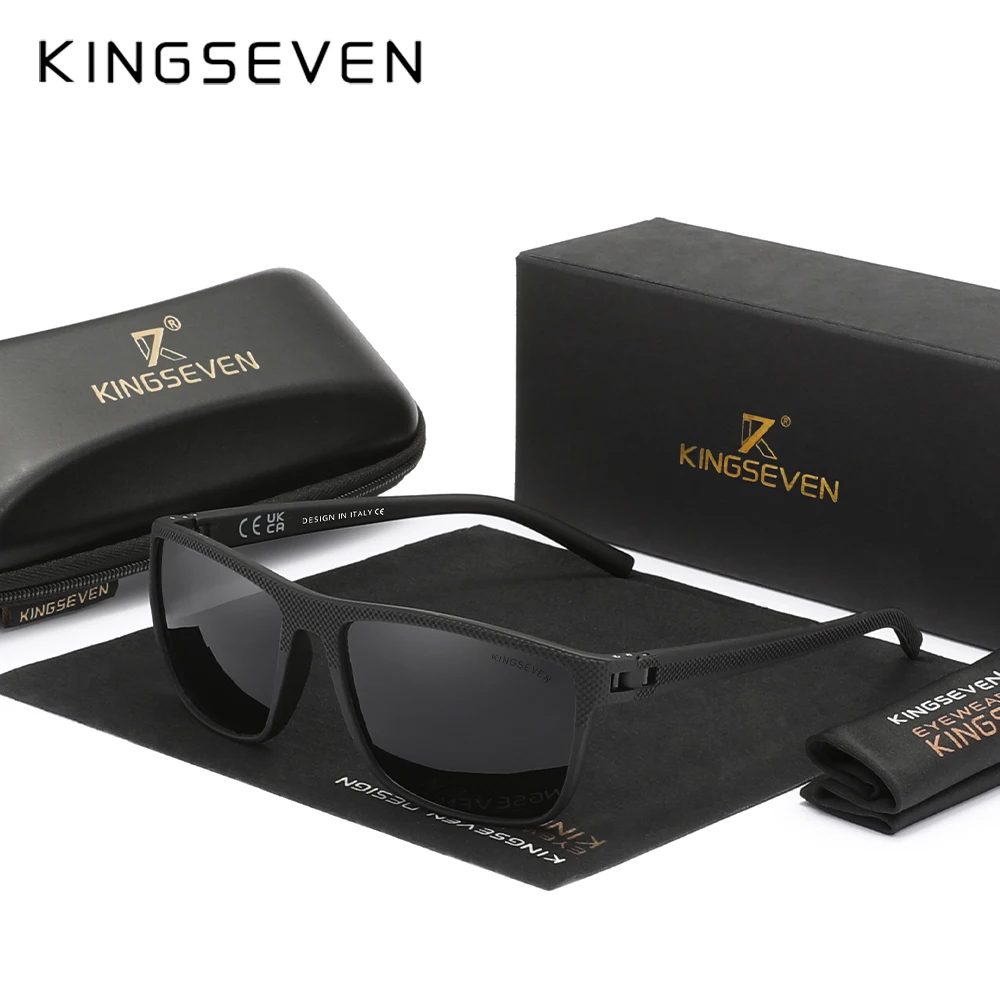 KINGSEVEN Marke Neue Mode Kausalen Sonnenbrille Männer Frauen UV400 Polarisierte Gläser Männlich Weiblich Angeln Im Freien Fahren Männlich Brillen
