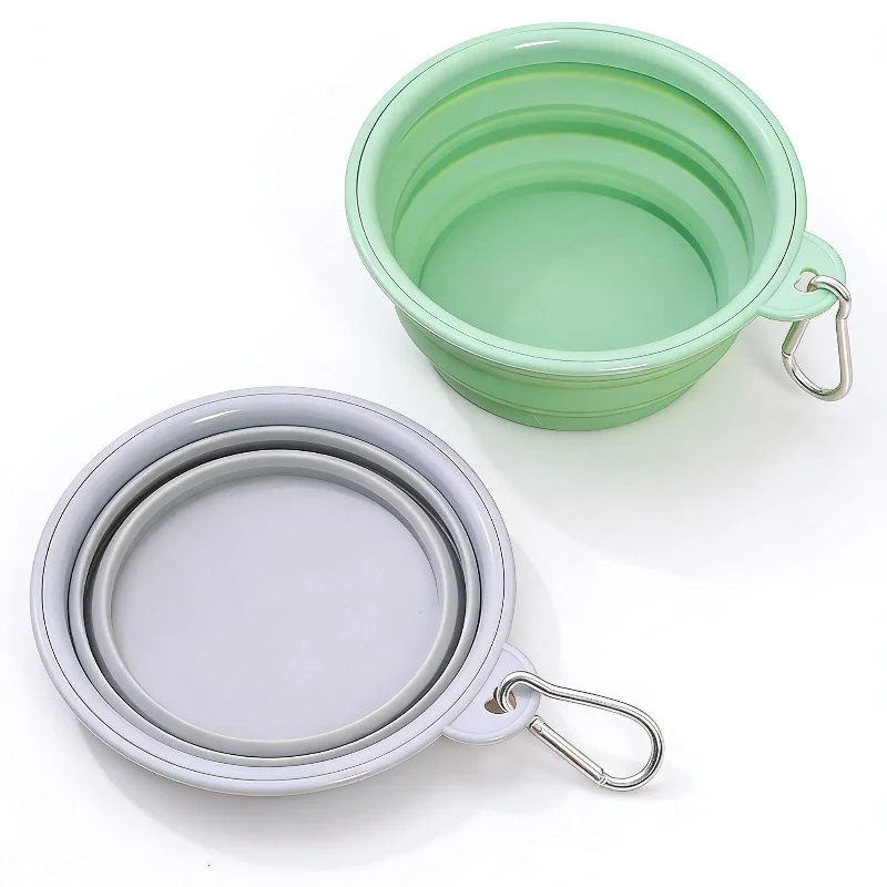 Tragbare 350ML Zusammenklappbare Haustier-Schüssel Faltbare Hunde- und Katzen-Wasserschale Reise-Outdoor-Welpen-Trink- und Fütterungsschüssel – Detail 7