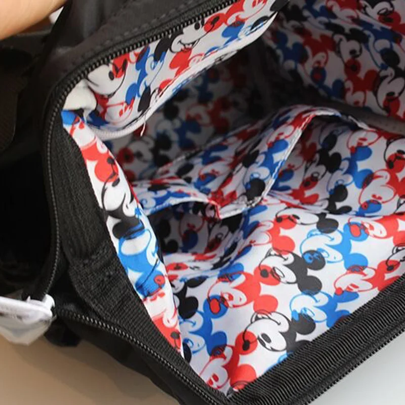 Disney Mommy Bag Women Backpack Mickey Mouse Large-Caliber Waterproof Baby Diaper Bag Backpack Large Capacity Durable Bags