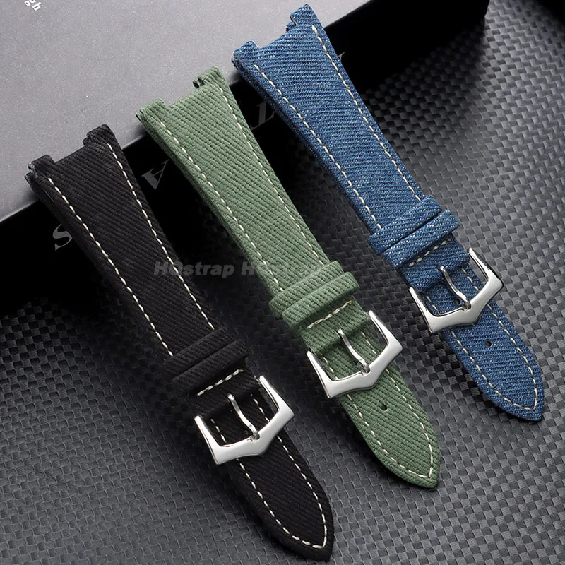 Nylon Watch Strap for Patek Philippe 25*13mm Canvas Band for Nautilus 55711 5712 5726 5980 Bracelet Soft Comfortable Wristband