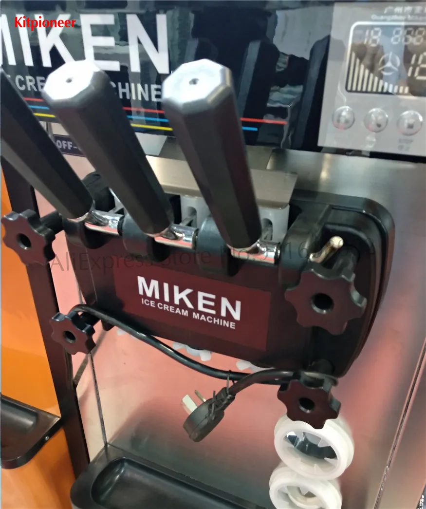 3-in-1 handgrepen Zwarte handschaven Zeshoekige bodem Reserveonderdelen voor softijsmachines Nieuwe accessoires