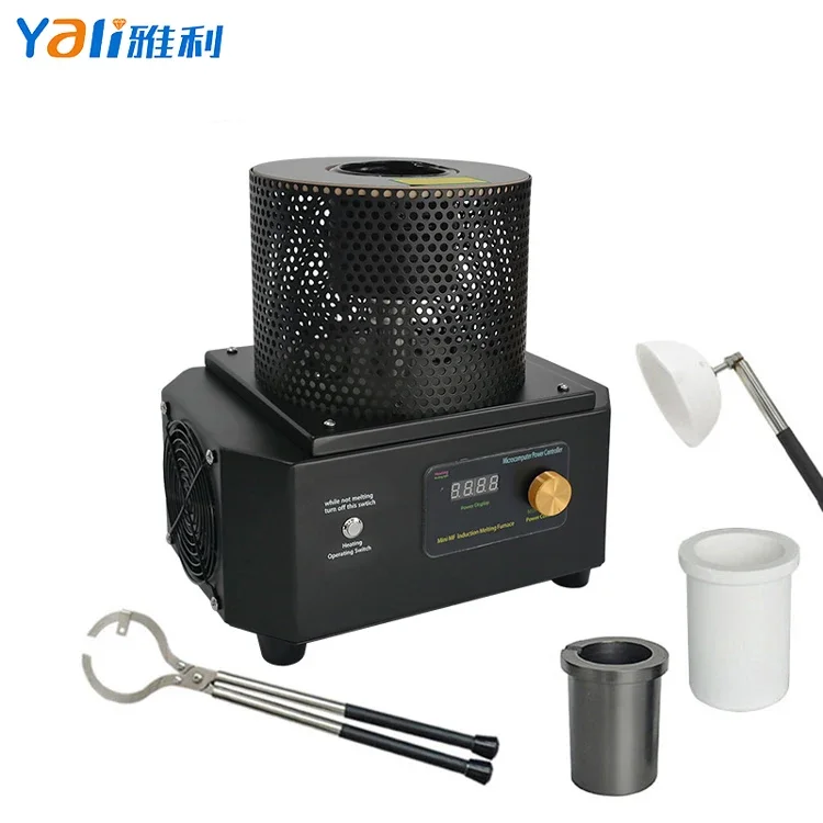 1-6KG Gold Capacity Induction Silver Copper Gold Melting Furnace Small Smelting Machine Induction Melter