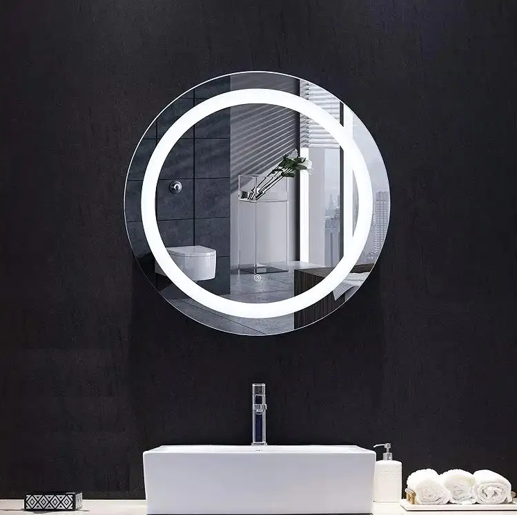 Modern Design Aluminum Material IP44 Rated Wall Mounted LED Sensor Makeup Mirror for Bathroom