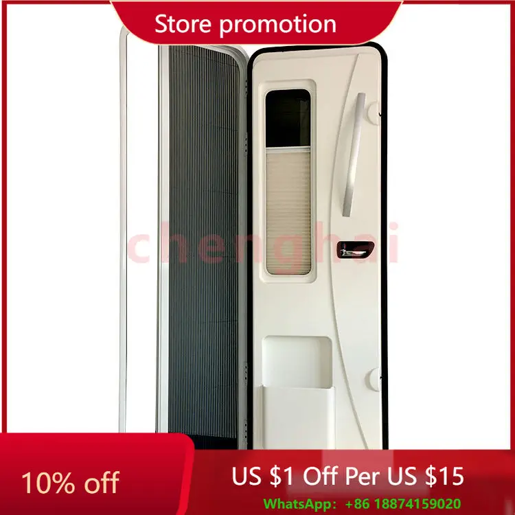 

Cheapest Aluminum alloy frame European style door caravan rv camper door with screen door