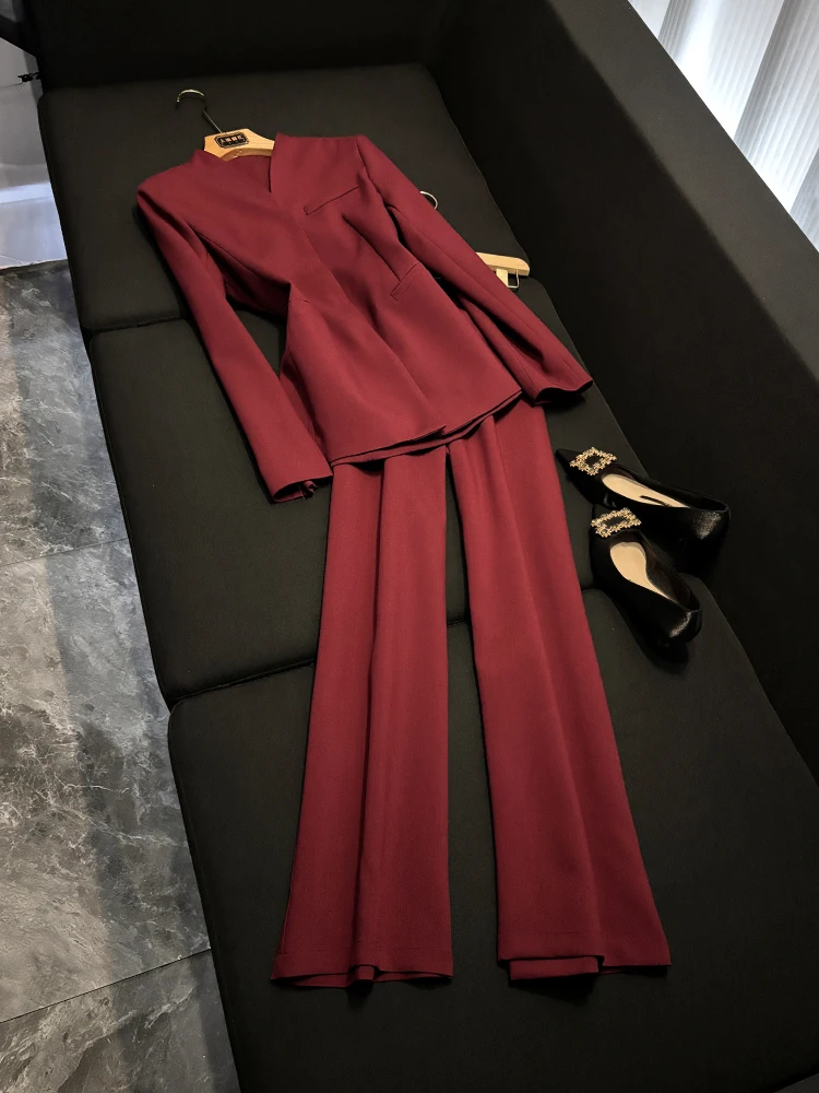 

Fashionable High Waist Two-Piece Set Neckless Pure Color Elegant Simple Design Ideal for Women Aged 25-35 Years Old