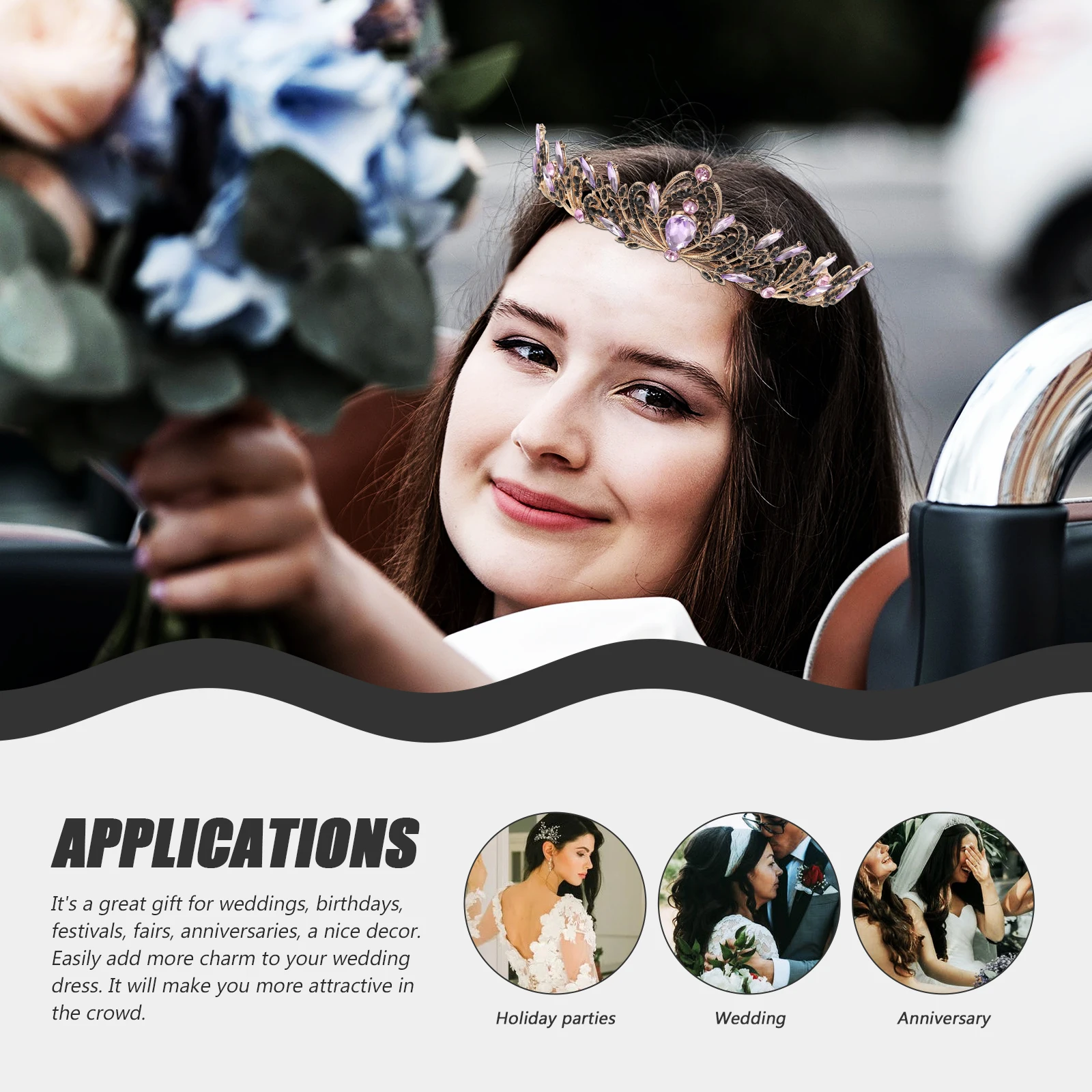 

Rhinestone Headb Wedding Headdress Bridal Hair Accessories Girls Headb s Crowns Tiaras Women Bridal Headpiece Party Photo Shoots