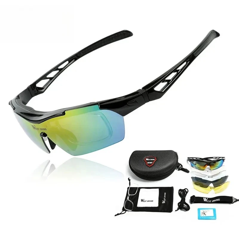

Half Frame Polarized Sunglasses with 5 Replacement Lenses and Customized Prescription Lenses for Men's Prescription Sunglasses