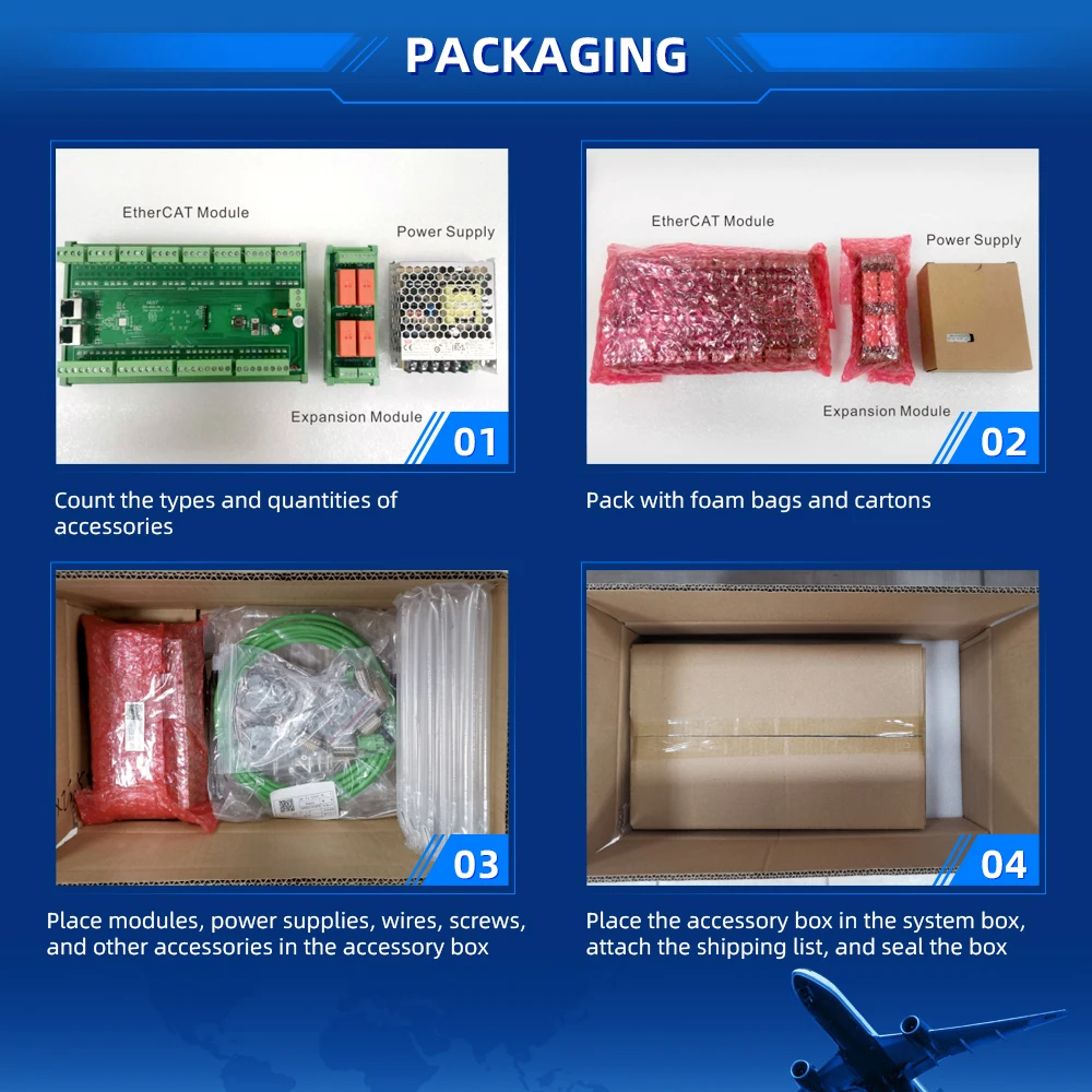 Módulo EtherCAT de interfaz de control de eje universal de 26 pines Módulo de movimiento de control de 6 ejes