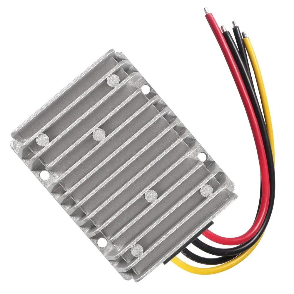 DC 8V-40V to 13.8V 25A Automatic Buck Boost Converter Voltage Regulator Waterproof Power Supply for Golf Cart Club Car LED Light