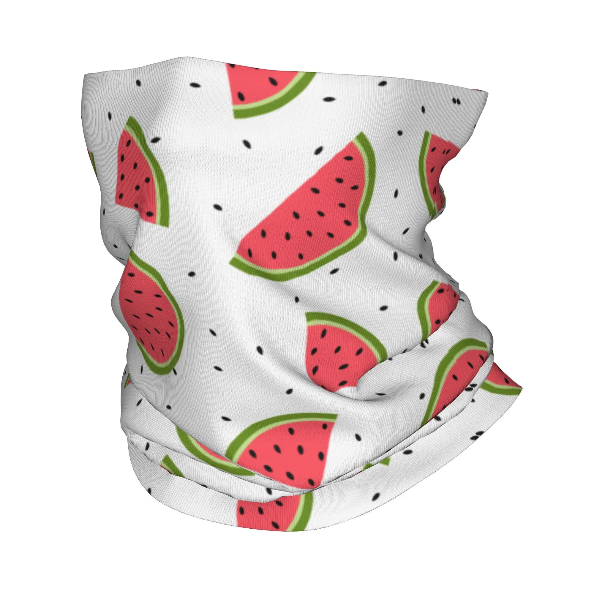 Cute Summer Fruits Watermelon Bandana Neck Gaiter Printed  Balaclavas Face Scarf Multi-use Headband Riding Unisex Adult