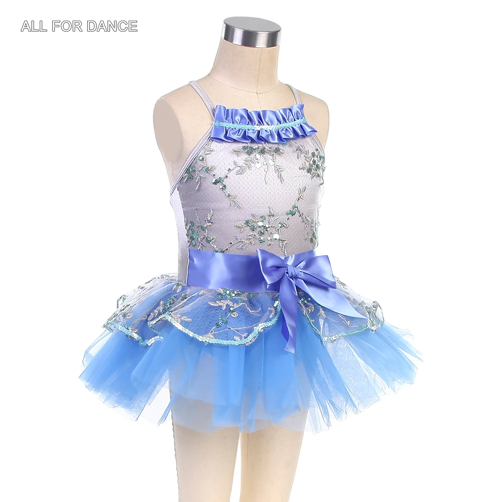 Costume de Ballet pour enfants, robe justaucorps bouffante de ballerine, jupe Tutu, vêtements de danse de spectacle pour filles, 15009
