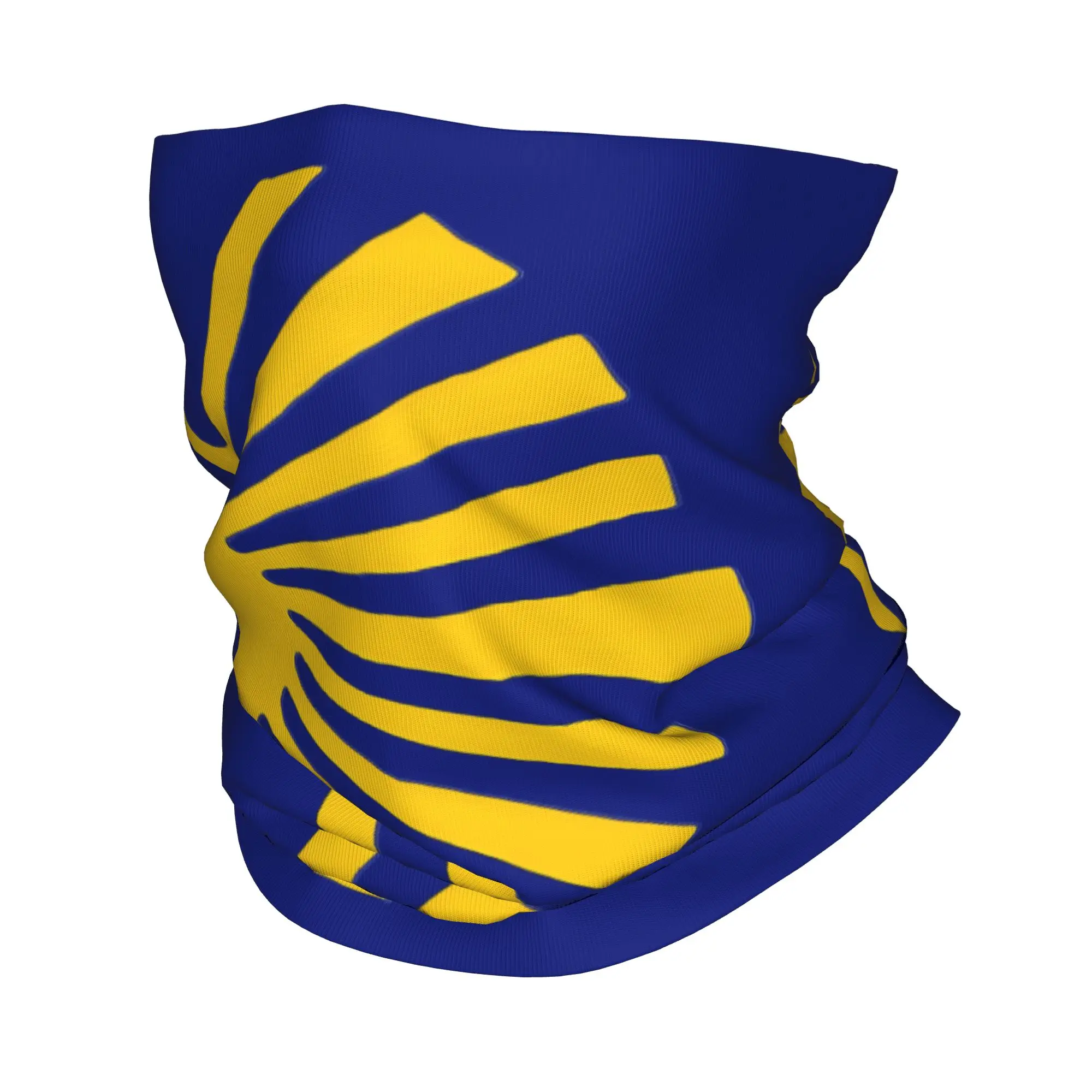 Personalizado Camino De Santiago Pescoço Gaiter Mulheres Homens À Prova de Vento Inverno Concha Bandana Cachecol para Ciclismo
