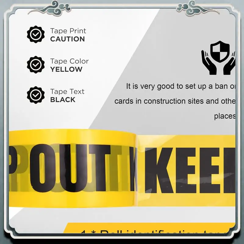 Premium KEEP OUT Barricades Tape 25 M Construction Site Packing To Secure Place Pickup