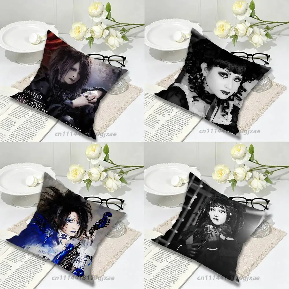 Mana M-Malice Gothic Mizer Pillow Case For Home Bedroom Car Office Decoration Living Room Sofa Cushion Cover Suitable