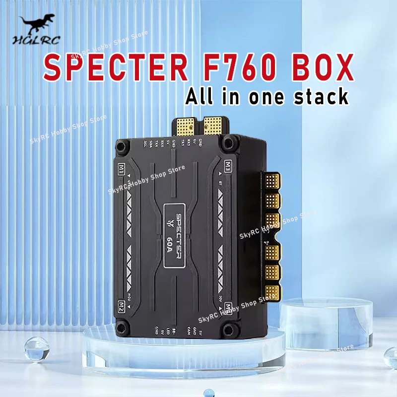 HGLRC SPECTER F760 BOX Integrated Stack F722 MINI V2 MPU6000 BL32 60A 3‑6S RC FPV Spare Parts Multirotor Power Hobby Accessories