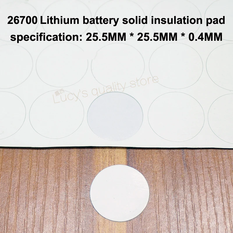 Matelas d'isolation solide négatif pour batterie au lithium, accessoires de joint creux positif, Meson Barley, 100, 26700 pièces par lot, 26650