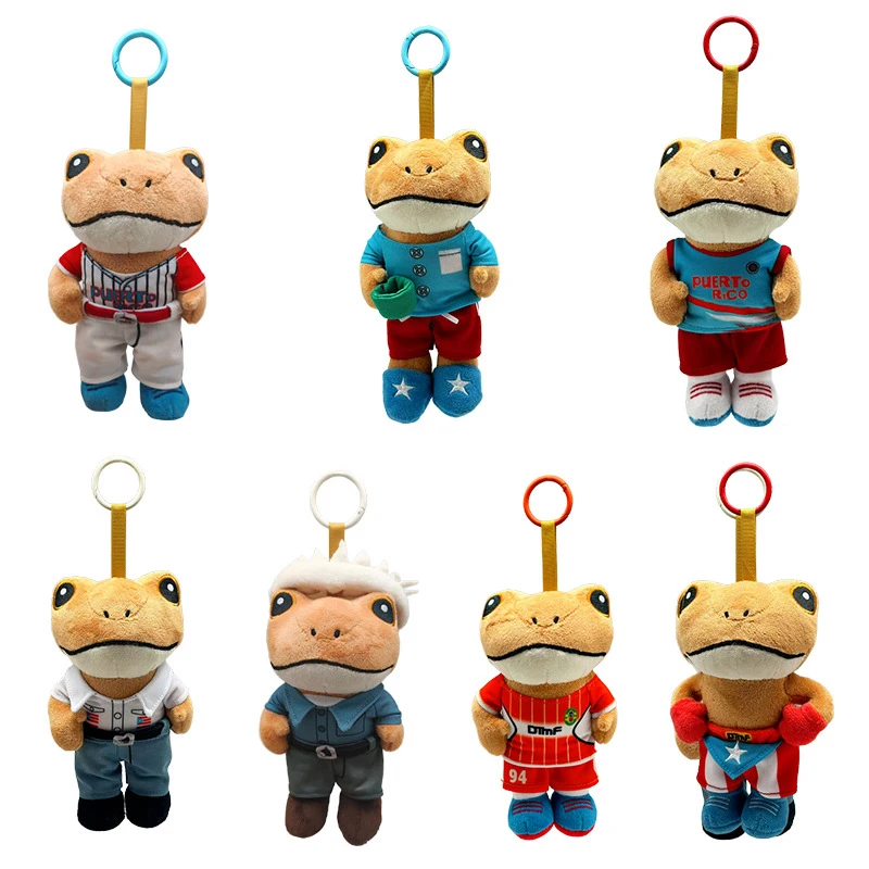 Stijl Puerto Ricaanse Kikker Knuffeldier, Bad Bunny El Sapo Concho Knuffel, Uniek Zeldzaam Collectible Gift voor Fans, Reggaeton Muziek