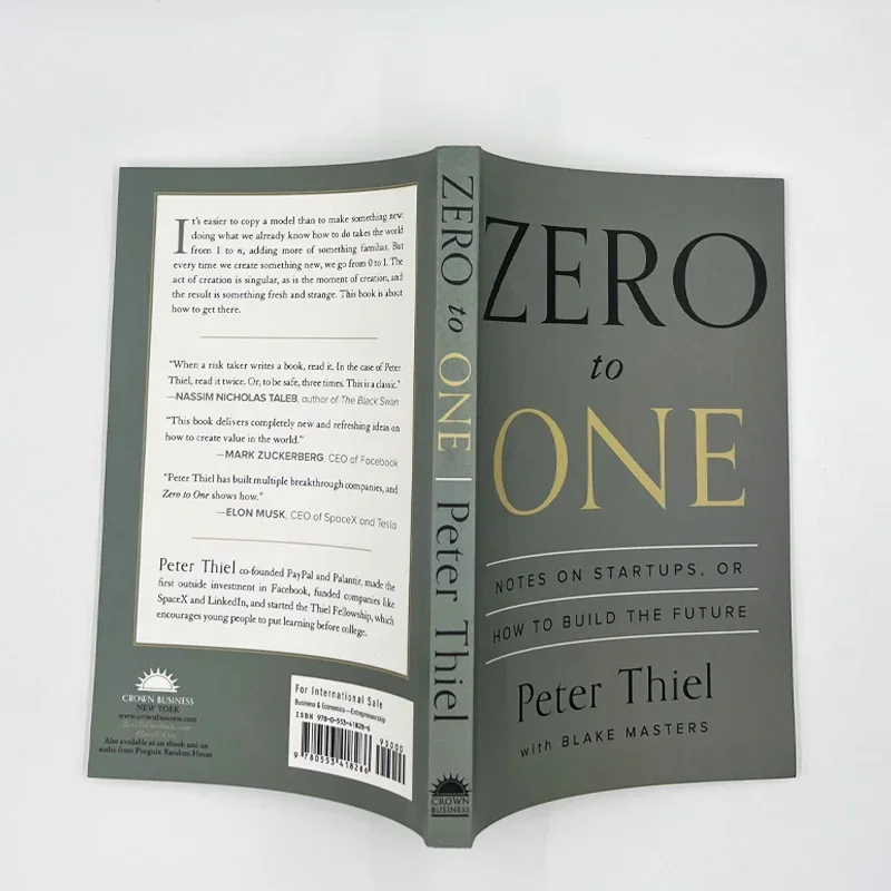 Zero To One di Peter Thiel con Blake Masters Notes on Startups come costruire il futuro incoraggia i libri