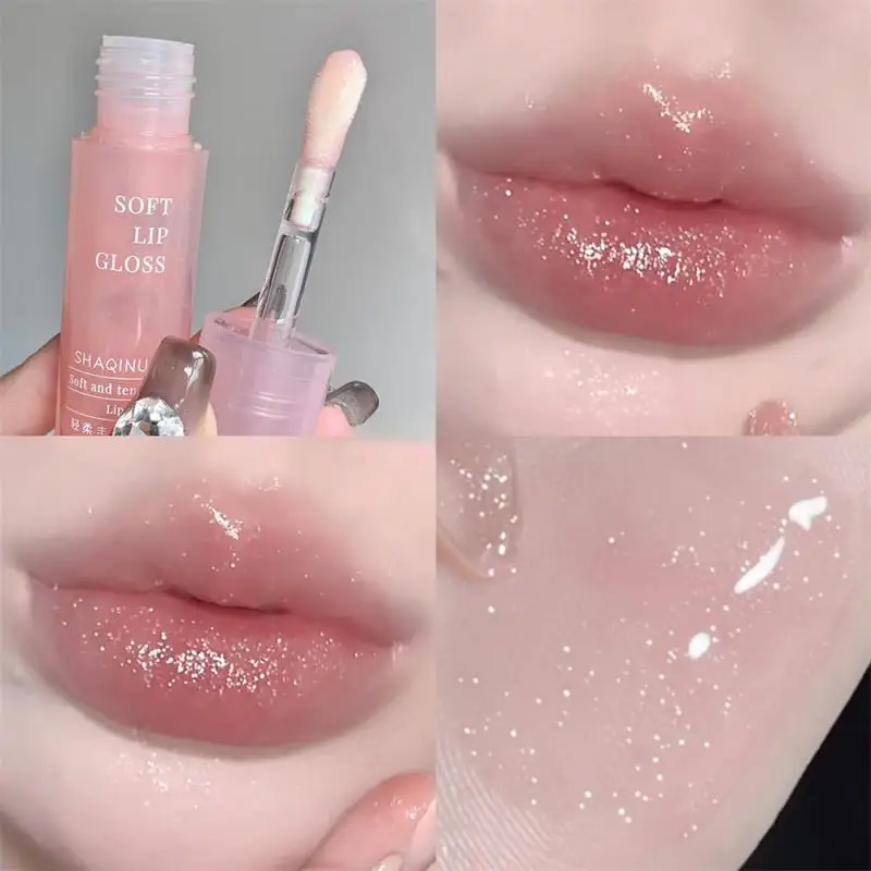 Natural Lip Honey idratante idratante Lip Glaze facile da colorare rossetto duraturo Clear Crystal Lip Oil Mirror Water Lips Makeup