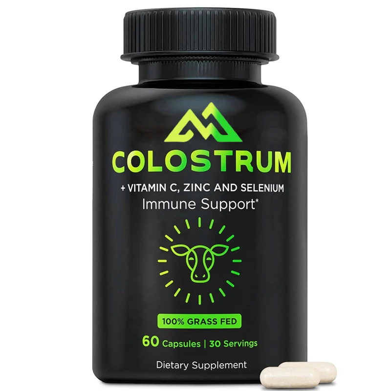 Colostrum supplement grass fed bovine colostrum - standardized containing 30% immune health, intestinal health -60 capsules