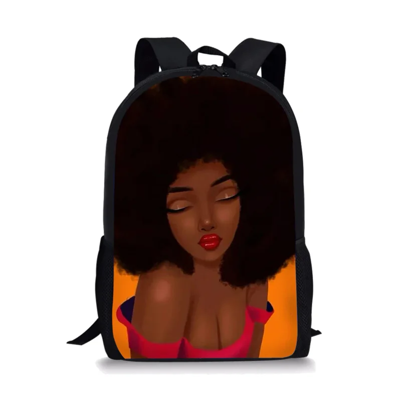 Mochila con estampado de Reina negra africana para niñas y niños, bolsa escolar para niños, mochilas de almacenamiento para adolescentes, mochilas de viaje informales para mujeres y hombres