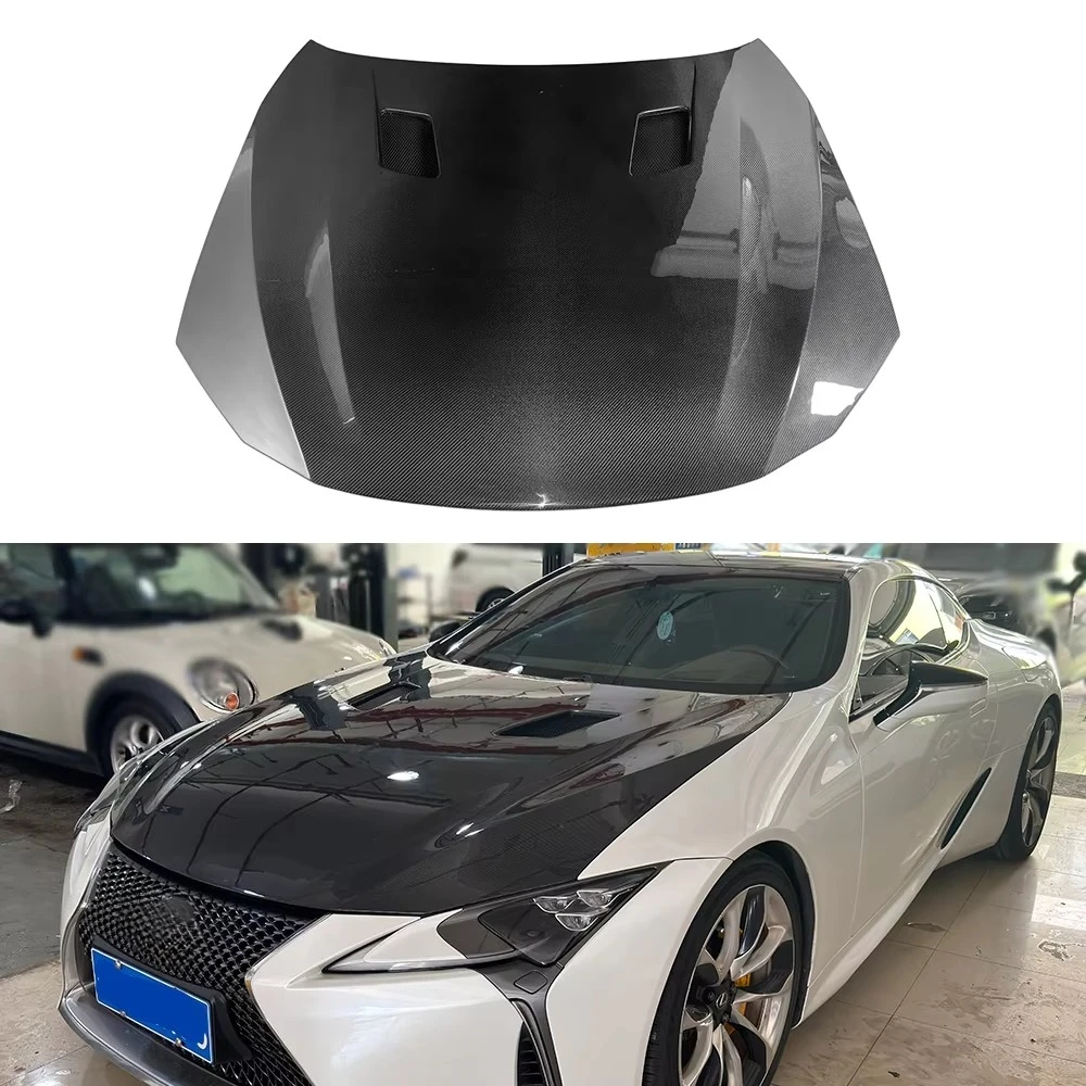 

Капот из настоящего углеродного волокна в стиле TLS для LC500 LC500h, капот высокого качества